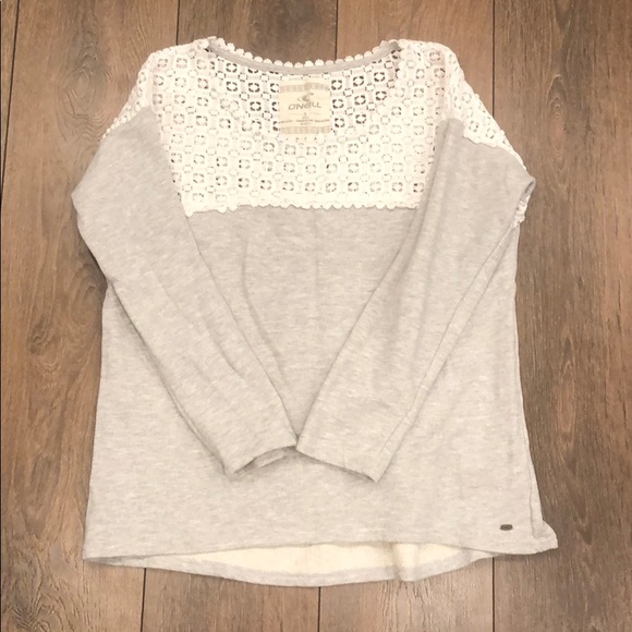 O’Neill Long Sleeve Scallop Trim Shirt Size S - Picture 3 of 8